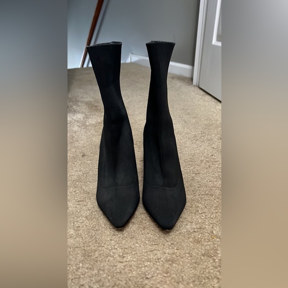 Stiletto black sock boots - Picture 2 of 5